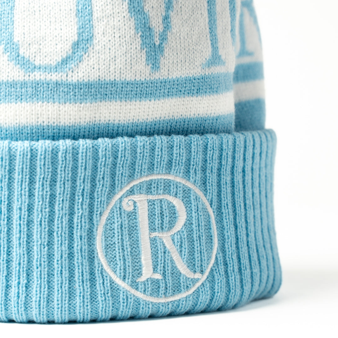 Knitted Beanie - Light Blue