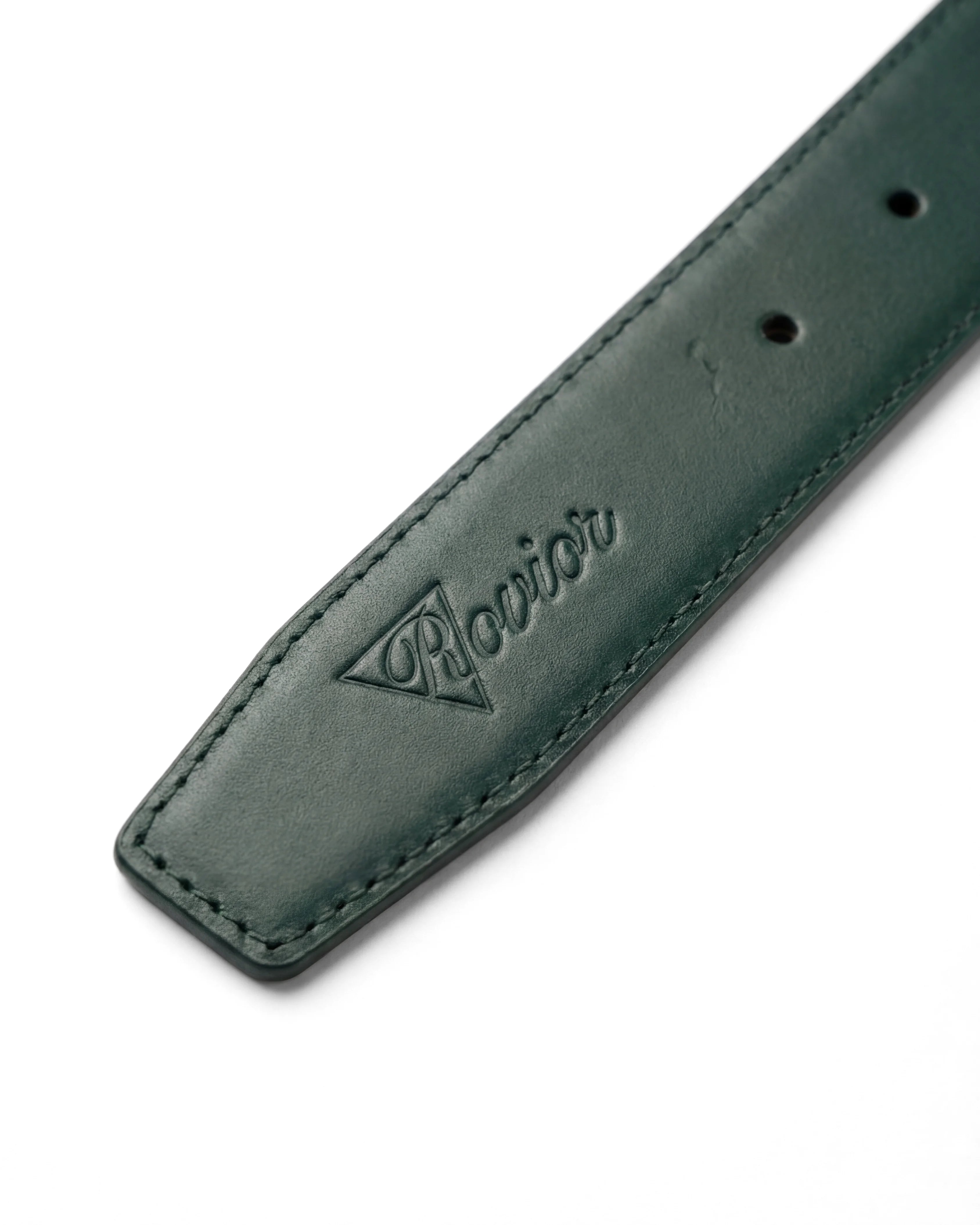 Crocodile Embossed Leather Belt