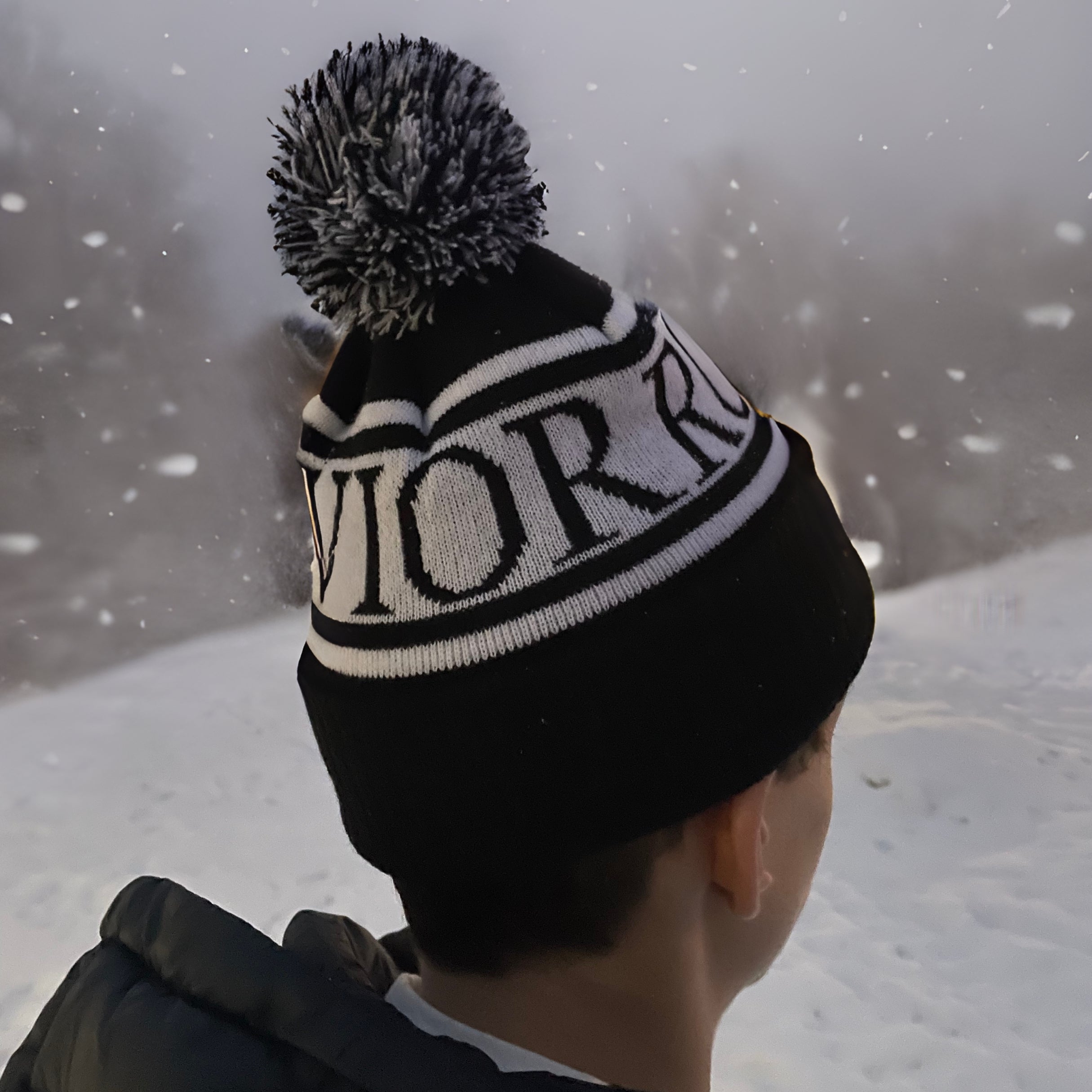 Knitted Beanie - Light Blue