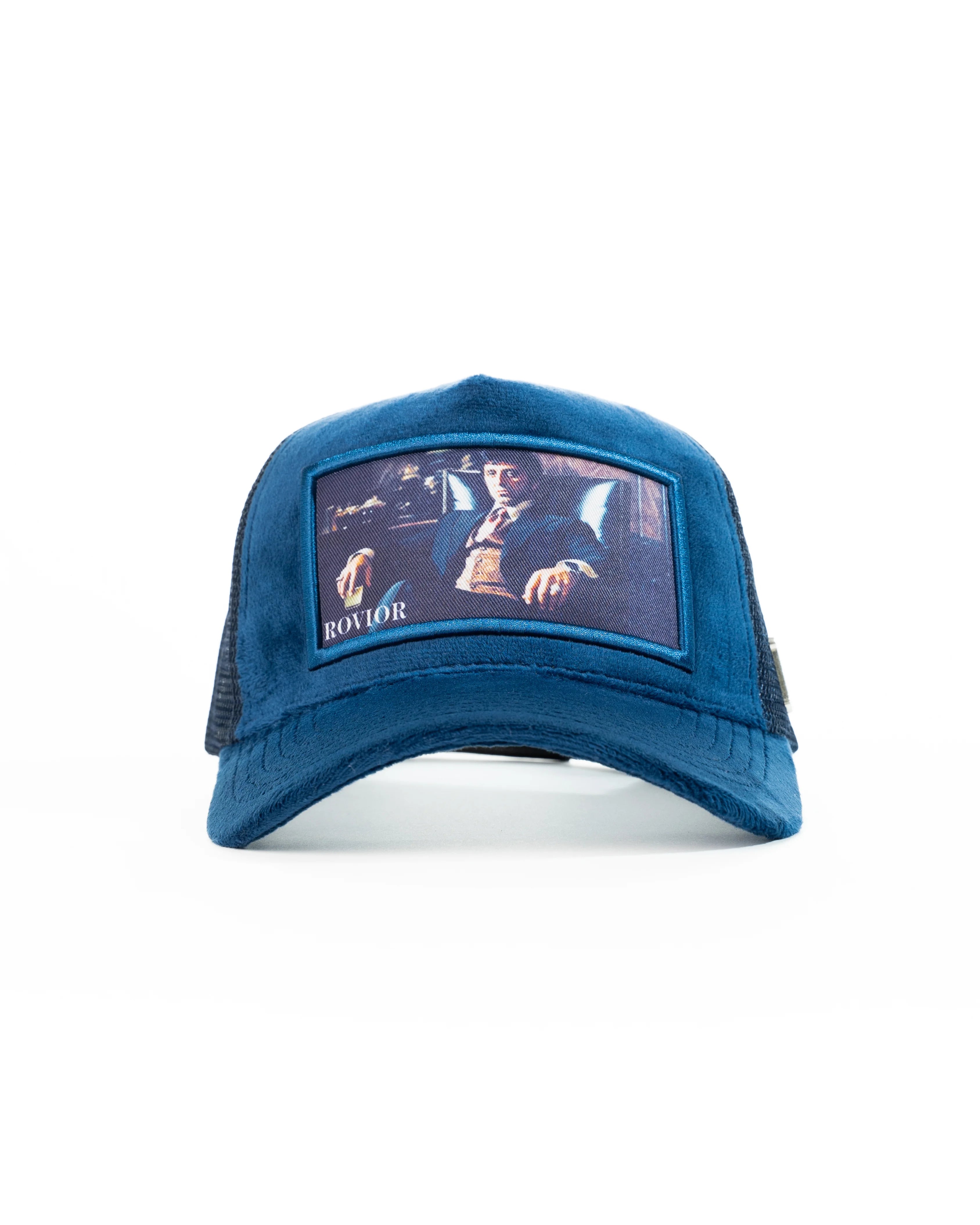 Tony Montana Velvet Keps Marinblå - Rovior