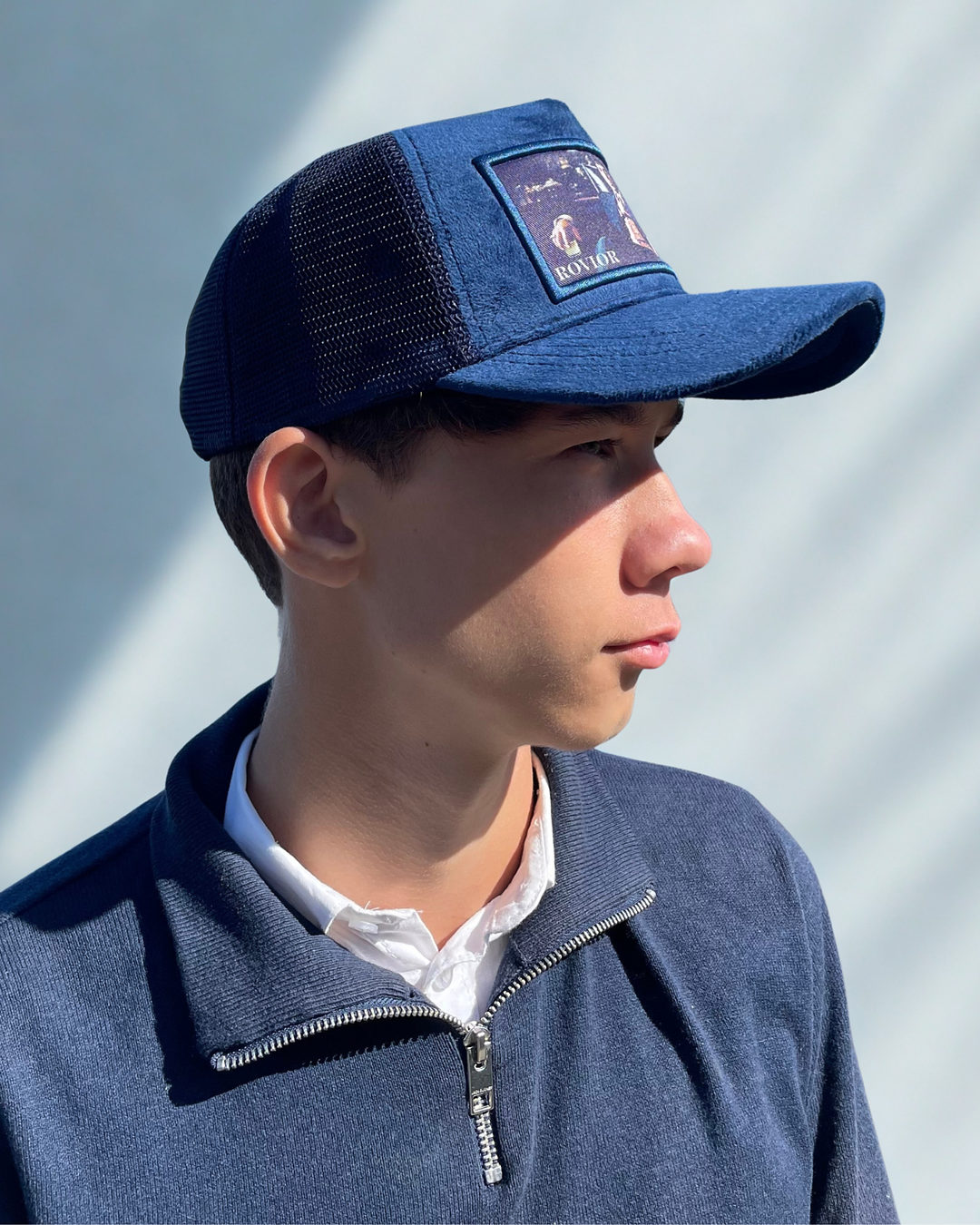 Al Pacino Velvet Cap - Dark Blue